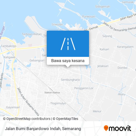 Peta Jalan Bumi Banjardowo Indah