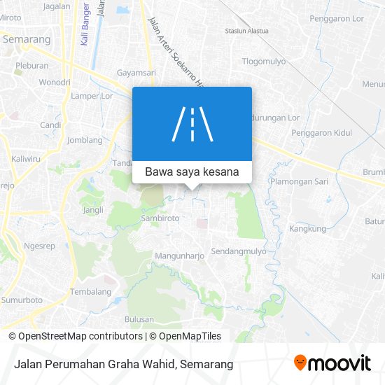 Peta Jalan Perumahan Graha Wahid