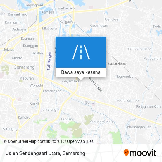 Peta Jalan Sendangsari Utara