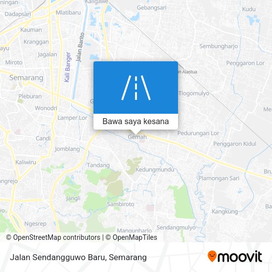 Peta Jalan Sendangguwo Baru