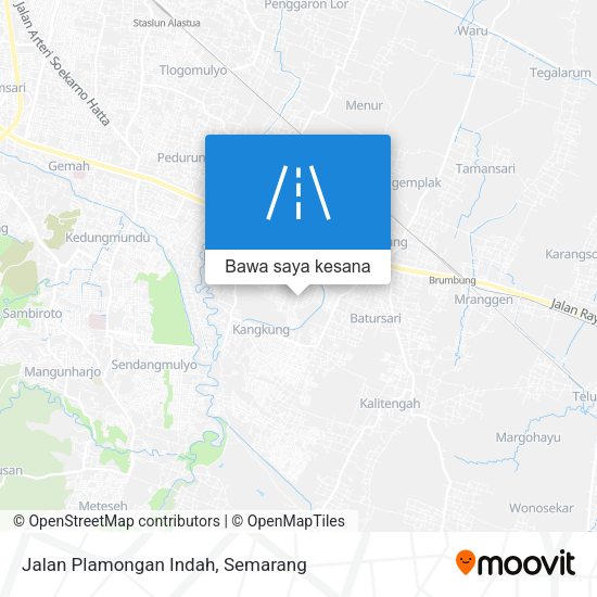 Peta Jalan Plamongan Indah