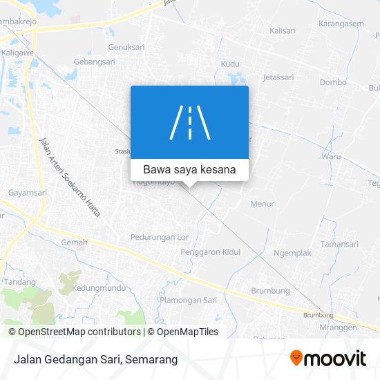 Peta Jalan Gedangan Sari