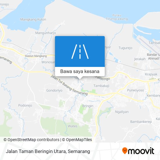 Peta Jalan Taman Beringin Utara