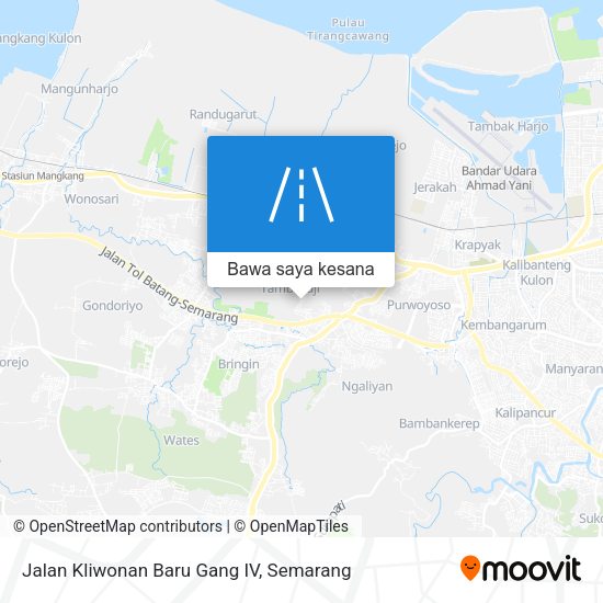 Peta Jalan Kliwonan Baru Gang IV