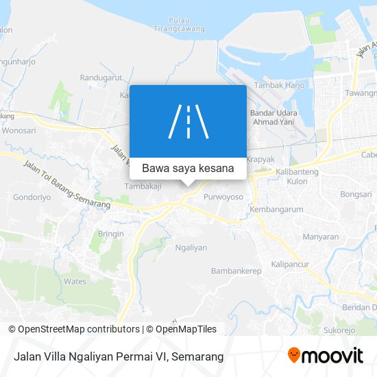 Peta Jalan Villa Ngaliyan Permai VI