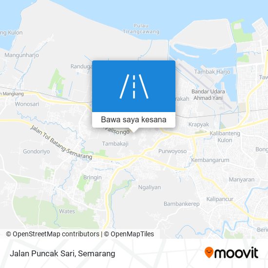 Peta Jalan Puncak Sari