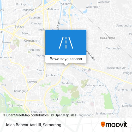 Peta Jalan Bancar Asri III