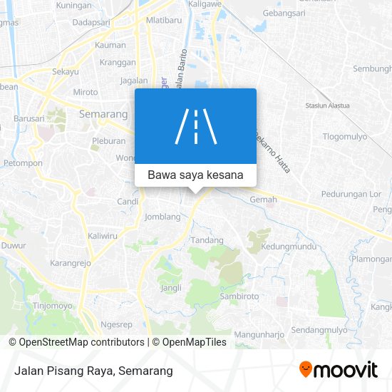 Peta Jalan Pisang Raya