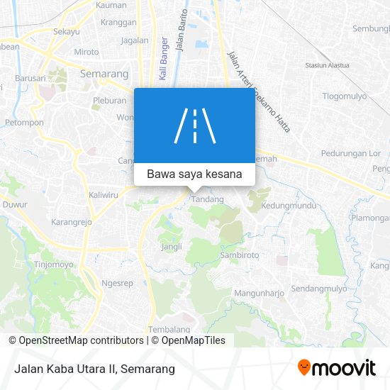 Peta Jalan Kaba Utara II
