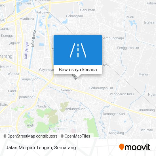 Peta Jalan Merpati Tengah