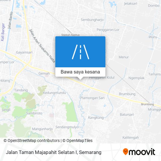 Peta Jalan Taman Majapahit Selatan I