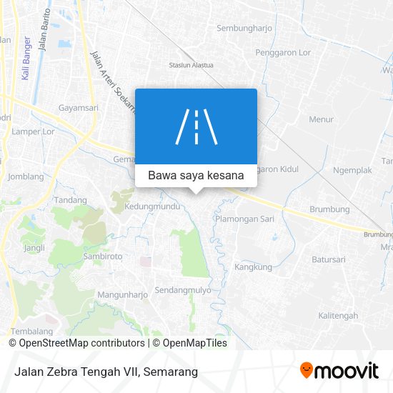 Peta Jalan Zebra Tengah VII