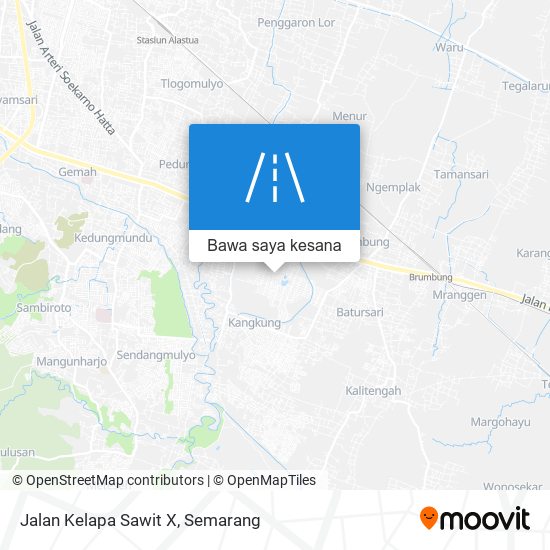 Peta Jalan Kelapa Sawit X
