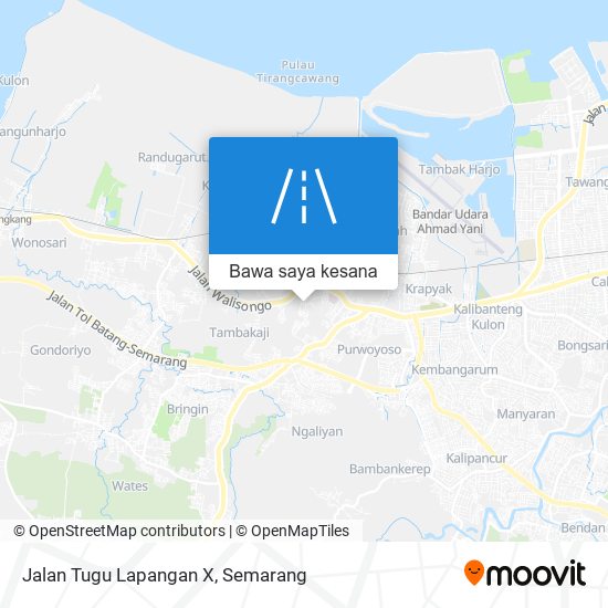 Peta Jalan Tugu Lapangan X