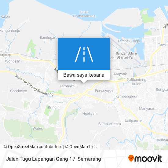 Peta Jalan Tugu Lapangan Gang 17