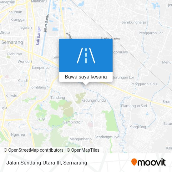 Peta Jalan Sendang Utara III