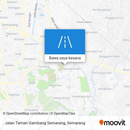 Peta Jalan Taman Gambang Semarang