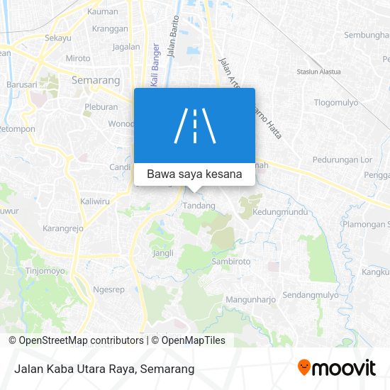 Peta Jalan Kaba Utara Raya