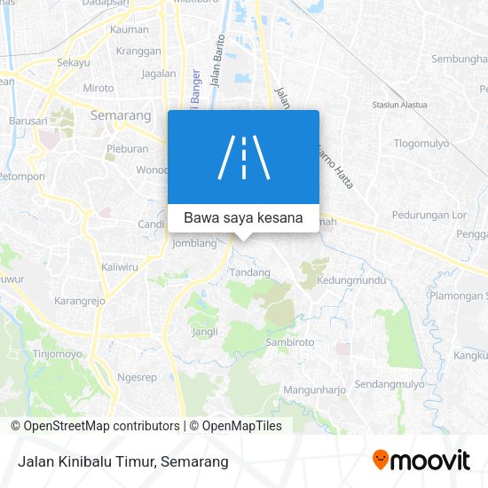 Peta Jalan Kinibalu Timur