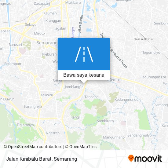 Peta Jalan Kinibalu Barat