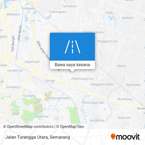 Peta Jalan Turangga Utara