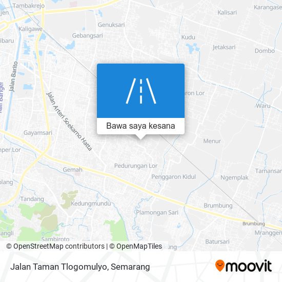 Peta Jalan Taman Tlogomulyo