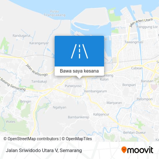 Peta Jalan Sriwidodo Utara V