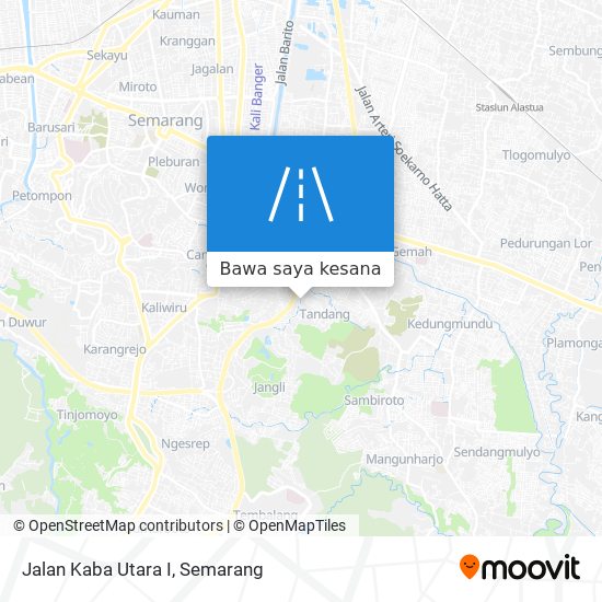 Peta Jalan Kaba Utara I