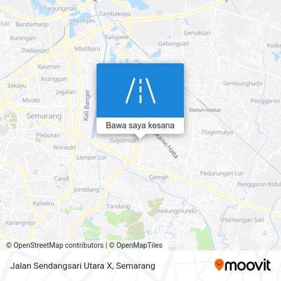 Peta Jalan Sendangsari Utara X