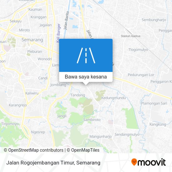 Peta Jalan Rogojembangan Timur