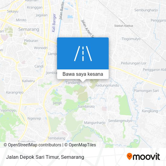Peta Jalan Depok Sari Timur