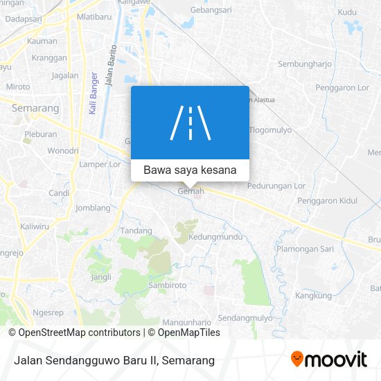 Peta Jalan Sendangguwo Baru II