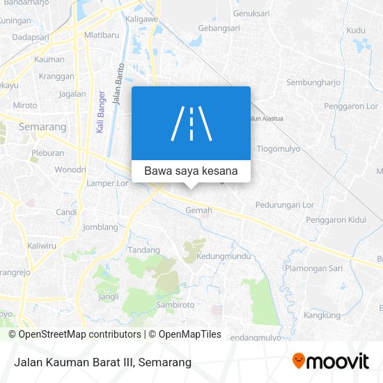 Peta Jalan Kauman Barat III