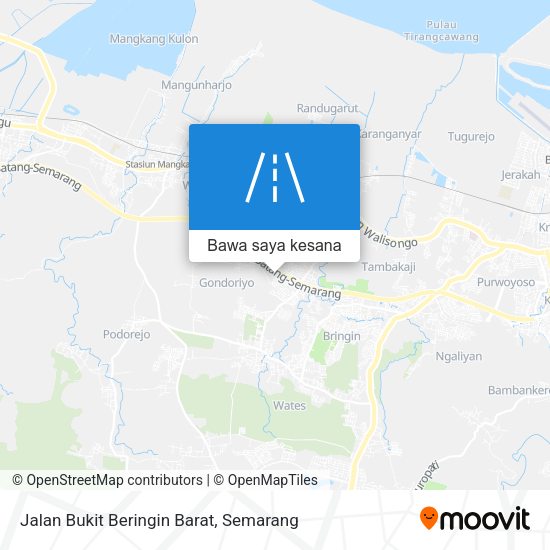 Peta Jalan Bukit Beringin Barat