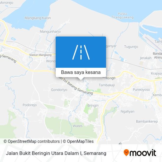 Peta Jalan Bukit Beringin Utara Dalam I