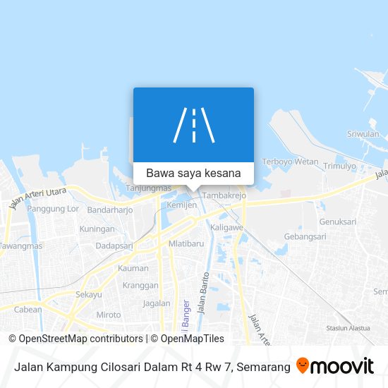 Peta Jalan Kampung Cilosari Dalam Rt 4 Rw 7