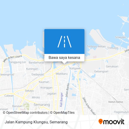 Peta Jalan Kampung Klungsu