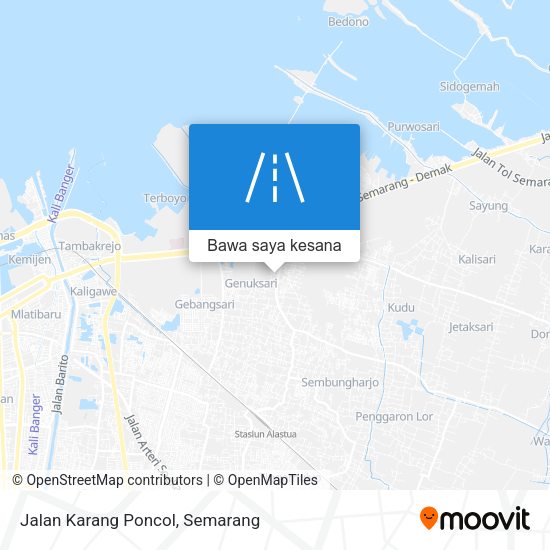 Peta Jalan Karang Poncol