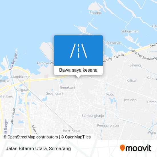 Peta Jalan Bitaran Utara
