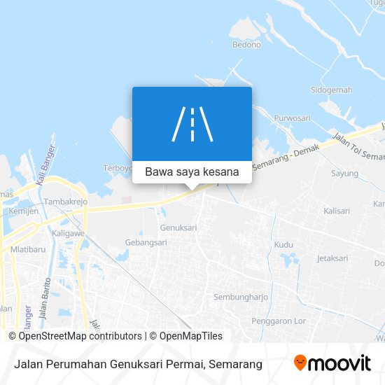 Peta Jalan Perumahan Genuksari Permai