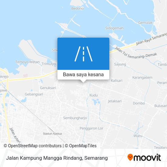 Peta Jalan Kampung Mangga Rindang