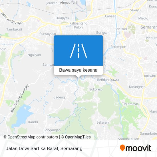Peta Jalan Dewi Sartika Barat