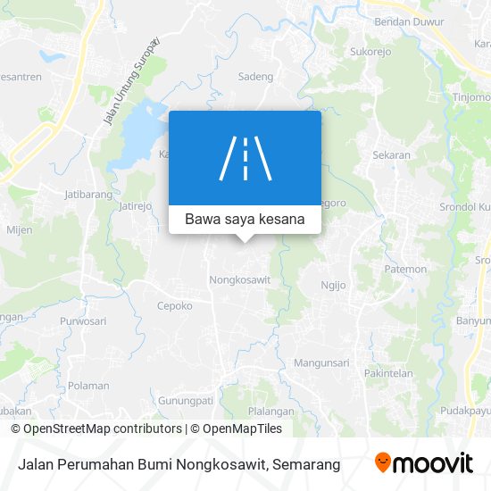 Peta Jalan Perumahan Bumi Nongkosawit