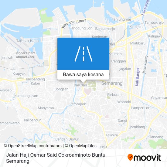 Peta Jalan Haji Oemar Said Cokroaminoto Buntu