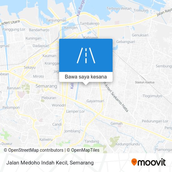 Peta Jalan Medoho Indah Kecil