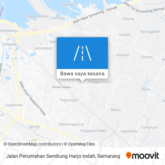 Peta Jalan Perumahan Sembung Harjo Indah