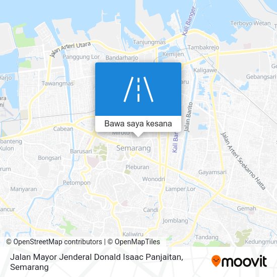 Peta Jalan Mayor Jenderal Donald Isaac Panjaitan