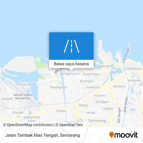 Peta Jalan Tambak Mas Tengah