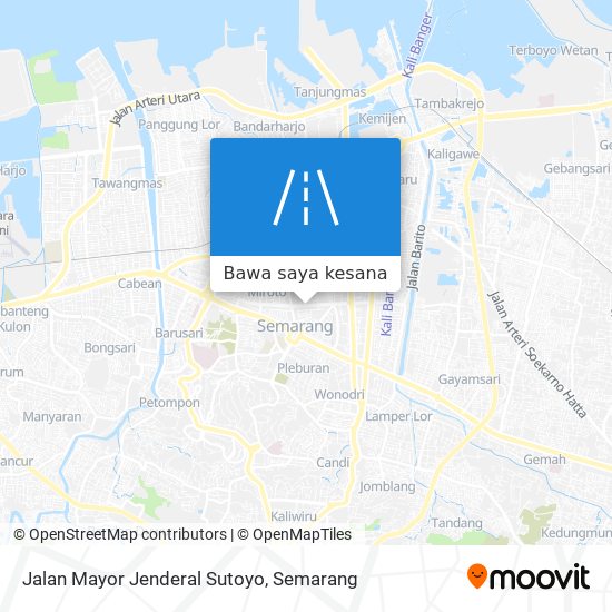 Peta Jalan Mayor Jenderal Sutoyo