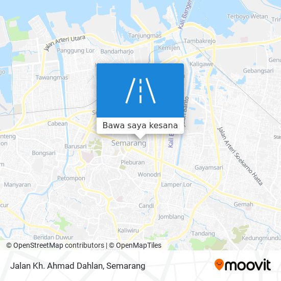 Peta Jalan Kh. Ahmad Dahlan